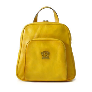Sirmione Backpack in cow leather - Bruce Yellow