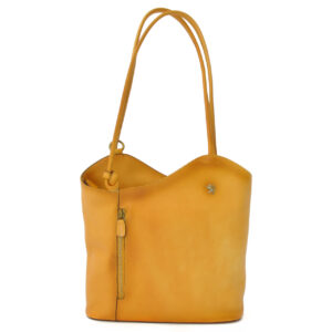 Consuma Shoulder Bag in cow leather - Bruce Yellow