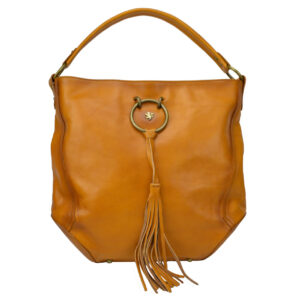 Faella B477 Shoulder Bag in cow leather - Faella B477 Cognac