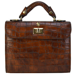 Lucignano K280/26 Handbag in cow leather - King Brown