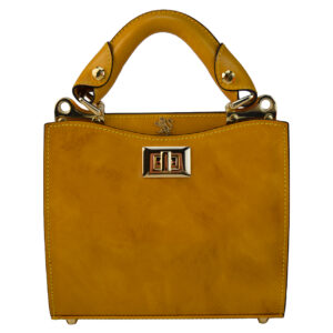 Anna Maria Luisa de' Medici Small Lady Bag in cow leather R150/20 - Radica Mustard