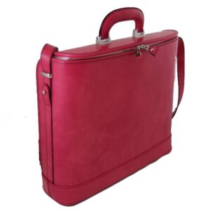 Raphaello Laptop Bag 17 in cow leather - Radica Pink